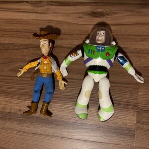 Toy Story Lot Burger King 1995 Vintage Figure Woody Buzz Lightyear Disney Mattel